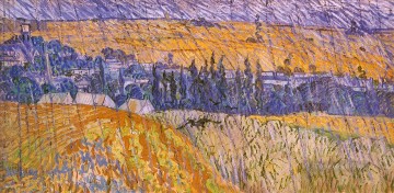 Paisaje bajo la lluvia Vincent van Gogh Pinturas al óleo